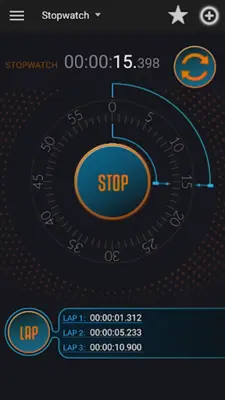 Stopwatch Timer android App screenshot 1